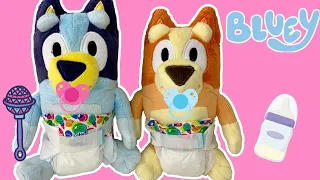 Baby Bluey & Bingo -  Bluey and Bingo Toys from Disney 💙 Pretend Play!