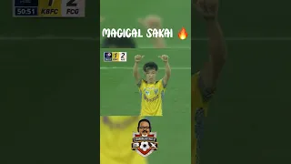 MAGICAL SAKAI 🔥🪄 ⚽️| Freekick | Comeback | #shorts #keralablasters #goals