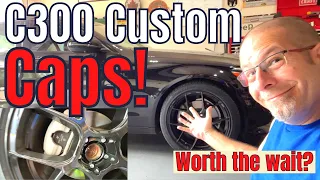 Mercedes Benz C300 Custom Wheel Center Cap Install