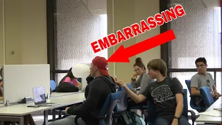 Watching Embarrassing Videos In The Library! (Part 2)