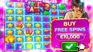 THE WORLD'S FIRST $10,000 BONUS BUY on the NEW Fruit Party 2!