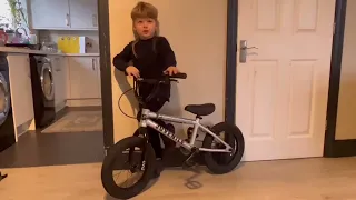 Cult juvenile 14 bmx review from  5 year old  | huge jumps !!