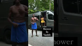 3 ways to shower in #vanlife #vanlifecouple #shortsfeeds #vanlifeshower