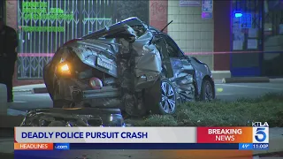 2 innocent people dead after pursuit suspect crashes into their vehicle