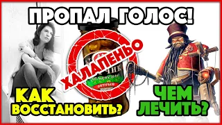 ПРОПАЛ ГОЛОС! Как восстановить? Чем лечить?!