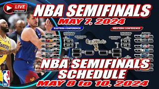 NBA Playoffs Standings Semifinals through May 7 2024, NBA Games today, NBA Game Schedule