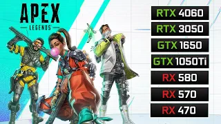 Apex Legends - Season 20 - RX 580, RX 570, RX 470, GTX 1050 Ti, GTX 1650, RTX 3050, RTX 4060