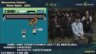 Mike Tyson's Punch-Out!! Blindfolded run Live by Sinister1 (0:38:00) [NES] #AGDQ 2014