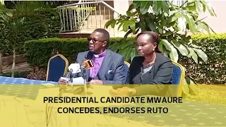 Presidential candidate Mwaure concedes, endorses Ruto