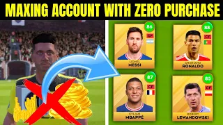 NEW ACCOUNT TO MAXED ACCOUNT IN MINUTES! | WITHOUT BUYING COINS & GEMS | Dream League Soccer 2023