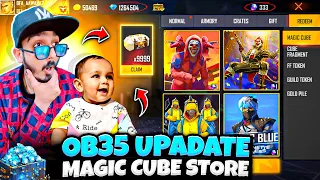 I Got Free Rare Items From OB35 Update Magic Cube Store || Free Fire