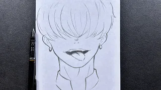 Crazy boy drawing | how to draw - step-by-step