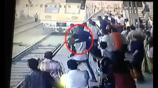 Kid pulled from jaws of death