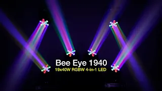 Bee Eye LED moving head 1940 19x40W RGBW 4in1 B-eye Beam Wash FX