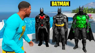 PEGUEI TODAS AS ROUPAS DO BATMAN NO GTA 5!!!