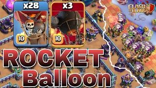 ROCKET BALLOON Attack Strategy 2023!! Th15 Attack Strategy - Clash of clans