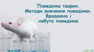 Поведінка тварин, методи її вивчення. Вроджена і набута поведінка