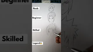 How to Draw Sasuke😱 #shorts