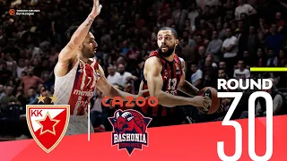 Crvena Zvezda stops Baskonia at home! | Round 30, Highlights | Turkish Airlines EuroLeague