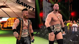 Enzo amore & Colin Cassady Championsip enterance - WWE 2K16