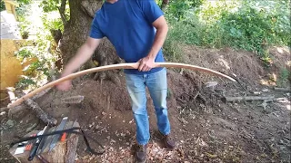 Roughing Out a Yew Bow with Hand-Tools: Part 2