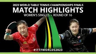 Chen Meng vs Miyuu Kihara | WS R16 | 2023 ITTF World Table Tennis Championships Finals