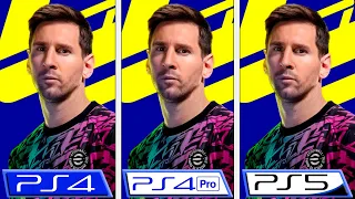 eFootball 2022 | PS4 - PS4 Pro - PS5 | Graphics Comparison & FPS