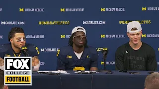 Postgame presser: J.J. McCarthy, Blake Corum & Rod Moore on Michigan's victory over Ohio State