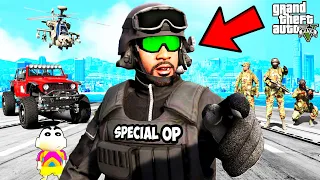 Franklin Join SPECIAL OPERATIONS FORCE in GTA 5 | SHINCHAN and CHOP