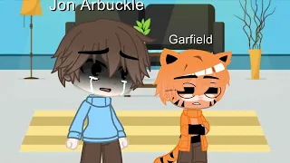 Jon Arbuckle & Garfield (Idk I was bored and my throat still hurts) :’|