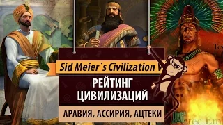 Рейтинг цивилизаций в Sid Meier's Civilization V: Аравия, Ассирия, Ацтеки