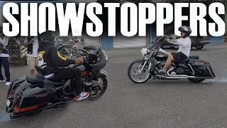 These Guys PUT ON A SHOW with these Harley-Davidsons!!!!! | Cookout at No Problem Raceway