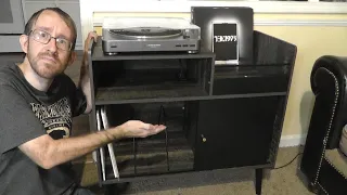 'Large Record Player Stand' From Amazon Setup and Review