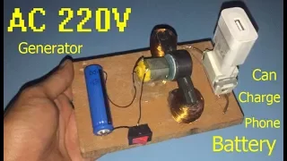 220V AC generator , can charge the phone