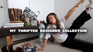 My entire thrifted designer collection! (dior, chanel, lv... + more)