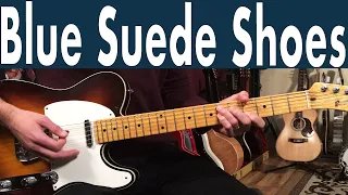 Elvis Presley Blue Suede Shoes Guitar Lesson + Tutorial