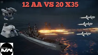 Testing RF Moscow AA : 10x Garpun + 2x RAPIDFire VS 20 X35 Modern Warships