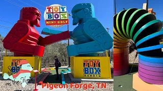 Toy Box Mini Golf - Pigeon Forge Tennessee Vlog - Outdoor Mini Golf