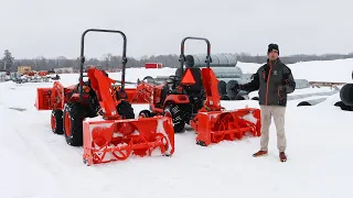 Rear Facing Kubota Snow Blower Overview - K51 vs K54