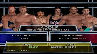 WWE SmackDown! HCTP - ChrisJericho,Test VS Rhyno,Tajiri VS ChrisBenoit,EddieGuerrero (LADDER)