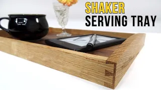 Hand tool woodworking | Building a shaker inspired serving tray
