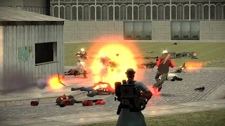 Team Fortress 2 VS Half-Life 2 (Gmod NPC Battles)