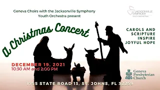 LIVE 2 PM Concert - December 19, 2021 - Advent IV - Christmas Live with JSYO Concert - 2:00 PM