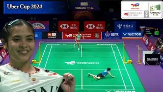 Gregoria Mariska Tunjung vs Akane Yamaguchi | Uber Cup Finals 2024 | Indonesia vs Japan - Group C