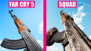 FAR CRY 5 vs SQUAD - Weapons Comparison