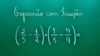 FRAÇÃO - EXPRESSÃO COM FRAÇÕES - Professora Angela Matemática