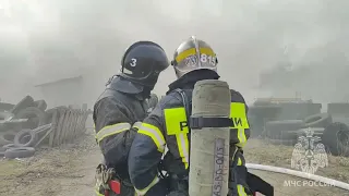 Возгорание на ул.Ленинградская г.Йошкар-Олы