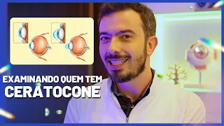 Como se examina a visão de quem tem CERATOCONE?