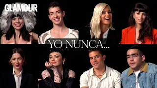 Manu Ríos, Valentina Zenere, Omar Ayuso y el resto del cast de Élite en 'Yo nunca' | Glamour España