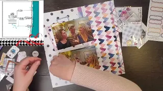 Scrapbooking Process Video using January 7th Paper Issues sketch